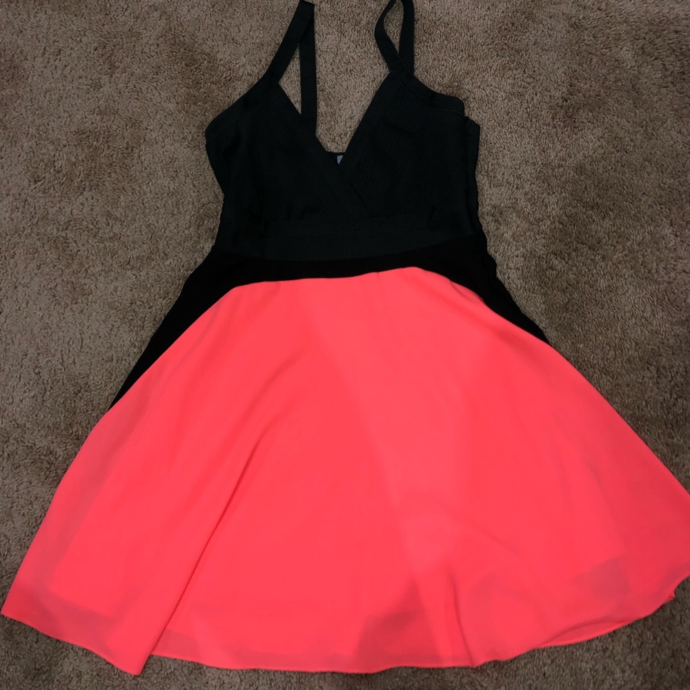 Color block Fit and Flare Cocktail dress
